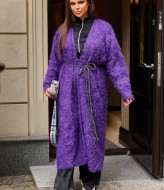 Длинный пушистый кардиган YM-0478A10.5B12