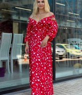 Длинное платье на запах YM-05636A14