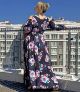 Длинное платье на запах YM-05636A14