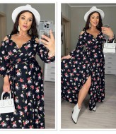 Длинное платье на запах YM-05636A14