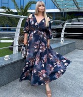 Длинное платье на запах YM-05636A14