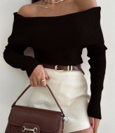 Кофта c  открытиями плечами  BRA-140A249