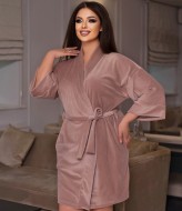 Велюр халат  IO-687A480