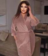 Велюр халат  IO-687A480