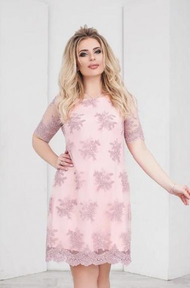 Платье с цветочной вышивкой NJ-PRAT-2108.2109A800