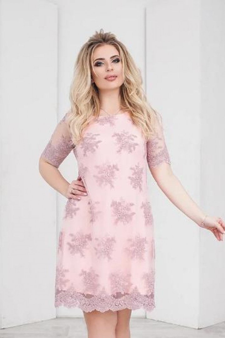 Платье с цветочной вышивкой NJ-PRAT-2108.2109A800