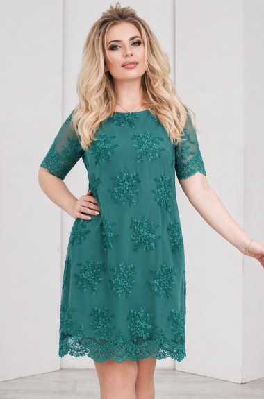 Платье с цветочной вышивкой NJ-PRAT-2108.2109A800