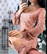 Вечернее гипюровое платье NJ-EFR-476A760