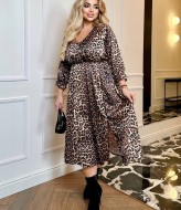 Платье с леопардовым принтом OLI-1419A770