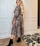 Платье с леопардовым принтом OLI-1419A770