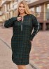 Теплое платье в клетку VLT-1600A780