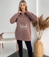 Свитшот на флисе женский  AVB-0276A420 Свитшот на флисе женский  AVB-0276A420