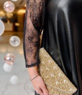 Черное платье нарядное  YM-5724A15