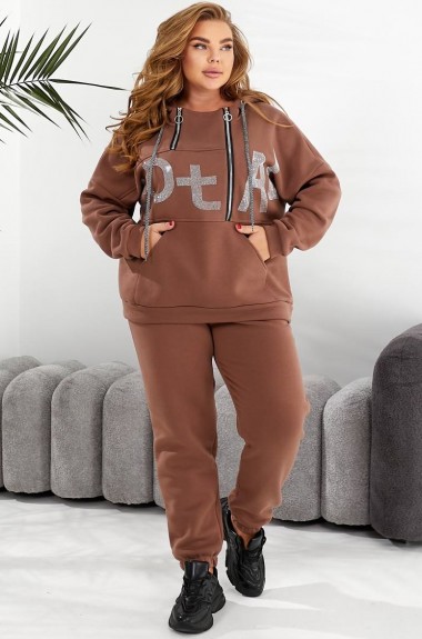 Спортивный костюм женский с камнями MOV-613A800