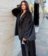 Женская короткая дубленка YM-8010A32