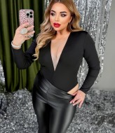 Боди с v образным вырезом YM-5712A9