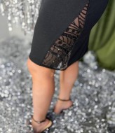 Платье с ажурными вставками YM-7033A16