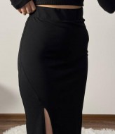 Длинная юбка с разрезом сбоку BRA-063A249