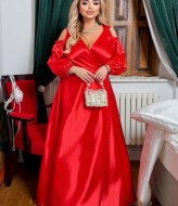 Довга шовкова сукня YM-05936A18