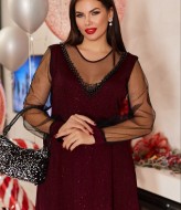 Комбинированное платье VOJ-988A680