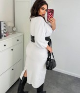 Платье с широким поясом YS-2021A550B610