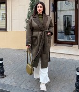 Дубленка на запах YM-5962.15A25B27