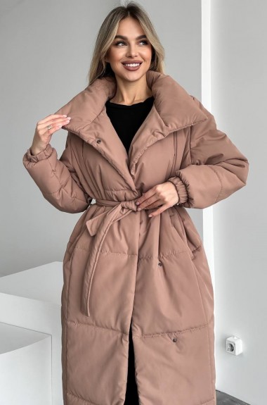 Зимнее пальто с поясом  ALP-1030A1150 Зимнее пальто с поясом  ALP-1030A1150