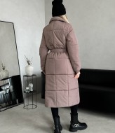 Зимнее пальто с поясом  ALP-1030A1150