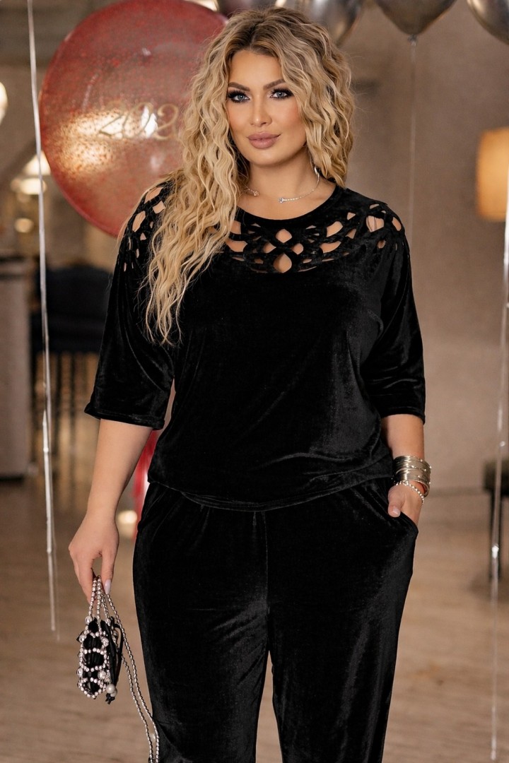 Костюм бархатный женский NJ-VOJ-994A800