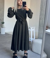 Платье вельвет IMMA-273A520