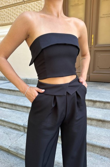 Брючный костюм с топом BRA-105A479 Брючный костюм с топом BRA-105A479