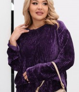 Женский костюм велюровый  YS-2093A530B590