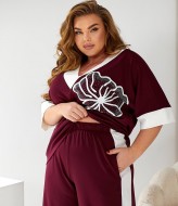 Нарядный брючный костюм MOV-232A870