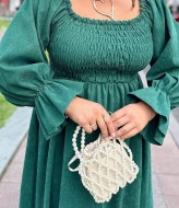 Платье с резинкой на груди YM-7028A12.5B14.5