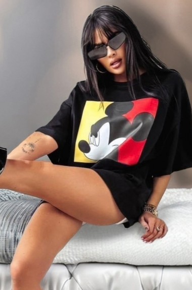 Футболка женская удлиненная IO-713A320 Футболка женская удлиненная IO-713A320