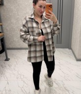 Женская фланелевая рубашка  ANB-535A480