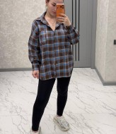 Женская фланелевая рубашка  ANB-535A480