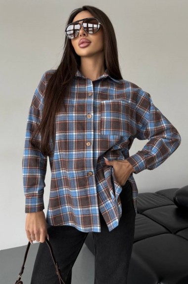 Женская фланелевая рубашка  ANB-535A480