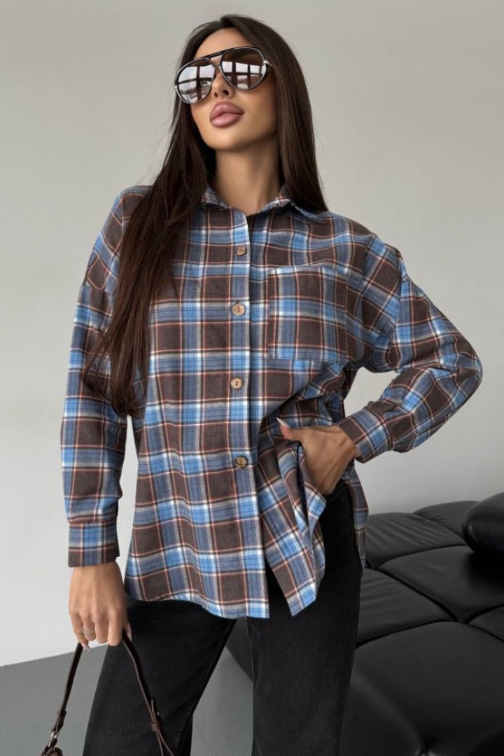 Женская фланелевая рубашка  ANB-535A480