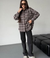 Женская фланелевая рубашка  ANB-535A480