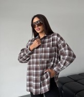 Женская фланелевая рубашка  ANB-535A480