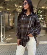 Женская фланелевая рубашка  ANB-459A450