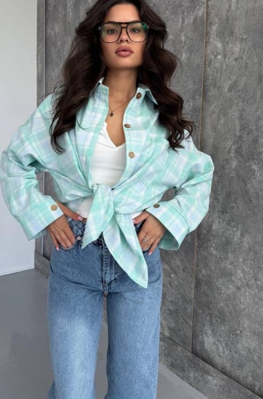 Женская фланелевая рубашка  ANB-535A480