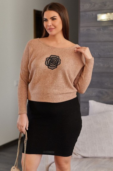 Ангоровый костюм с юбкой VOJ-309A830 Ангоровый костюм с юбкой VOJ-309A830