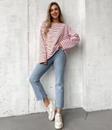 Жіночий лонгслів в смужку ALP-1032A280