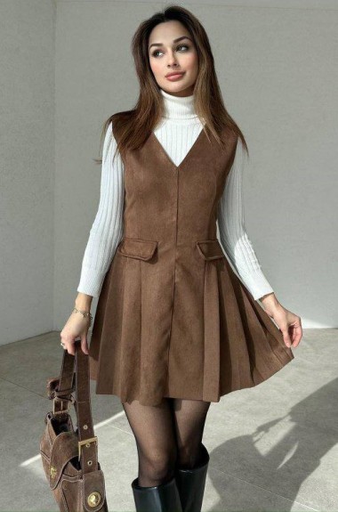 Замшевий сарафан TS-433A570