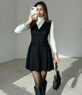 Замшевый сарафан TS-433A570