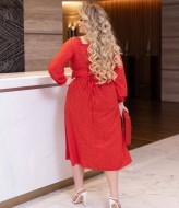 Платье миди с рукавом YM-05626A12