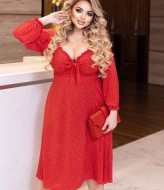 Платье миди с рукавом YM-05626A12