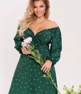 Платье миди с рукавом YM-05626A12